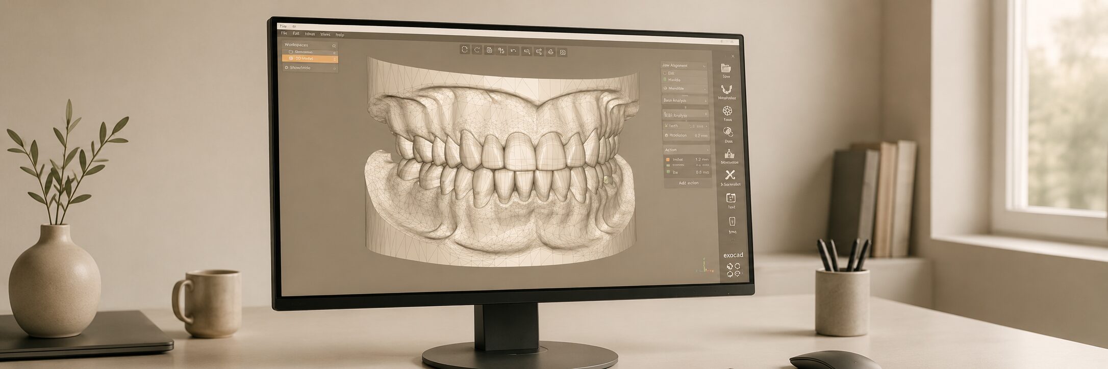 Digitale 3D-Planung am Neuen Wall in Hamburg – CEREC für passgenaue Keramikrestaurationen.